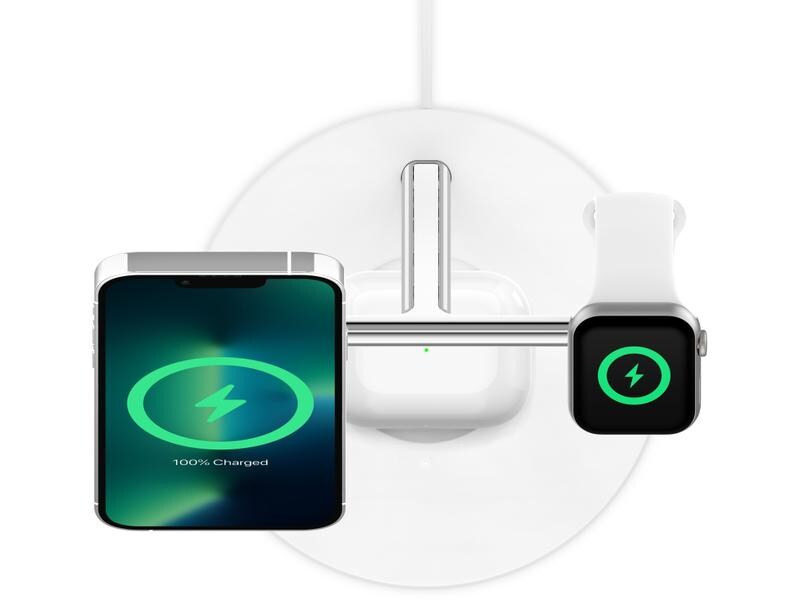 Belkin Wireless Charger Boost Charge Pro 3 in 1 15W Weiss