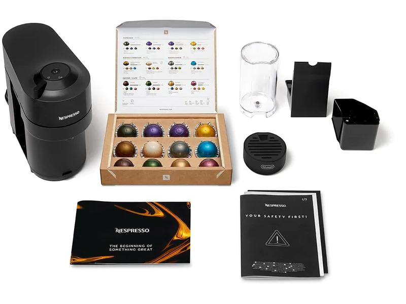 De'Longhi Kaffeemaschine Nespresso Vertuo Pop Liquorice Black