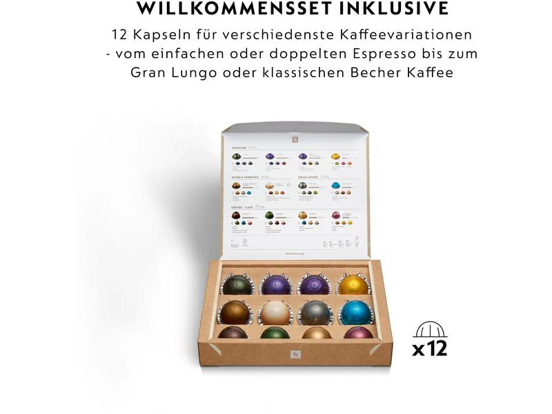 De'Longhi Kaffeemaschine Nespresso Vertuo Pop Liquorice Black