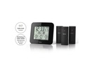 Hama Wetterstation Premium mit LED-Farbdisplay Schwarz