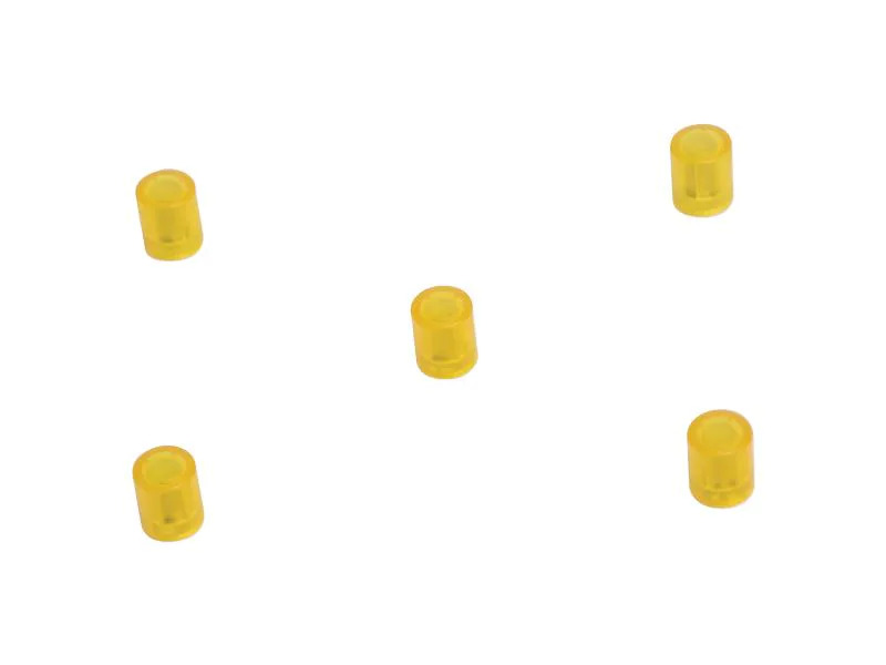 supermagnete Haftmagnet Zylindrisch 5 Stück, Gelb/Transparent