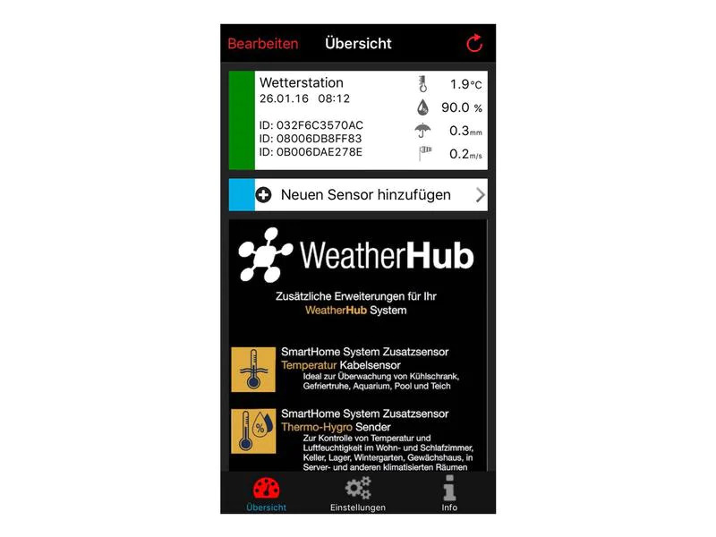 TFA Dostmann Wetterstation WeatherHub SET 5
