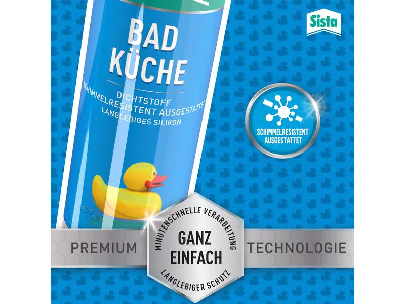 Sista Dichtmasse Bad &amp; Küche 280 ml, Transparent