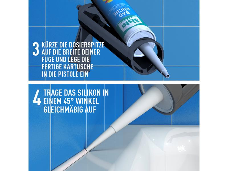 Sista Dichtmasse Bad &amp; Küche 280 ml, Transparent