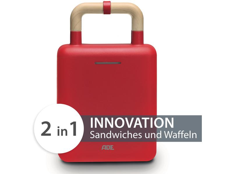 ADE Waffeleisen Weiss