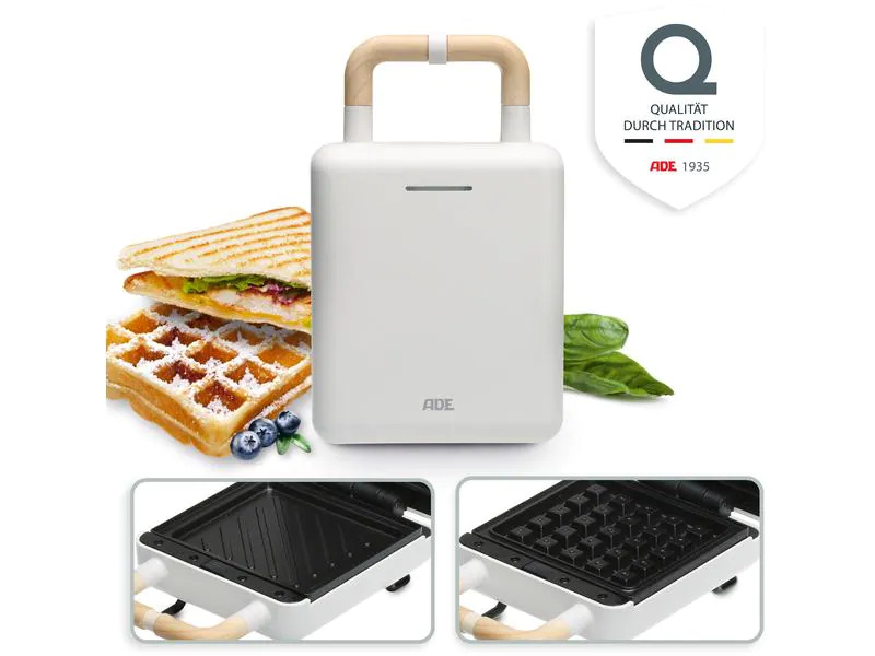 ADE Waffeleisen Weiss