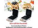 ADE Waffeleisen Weiss