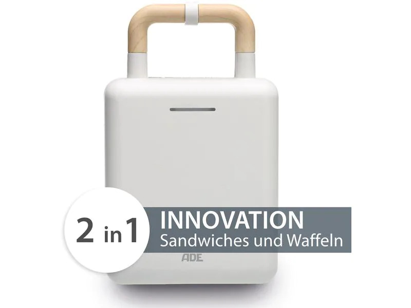 ADE Waffeleisen Weiss