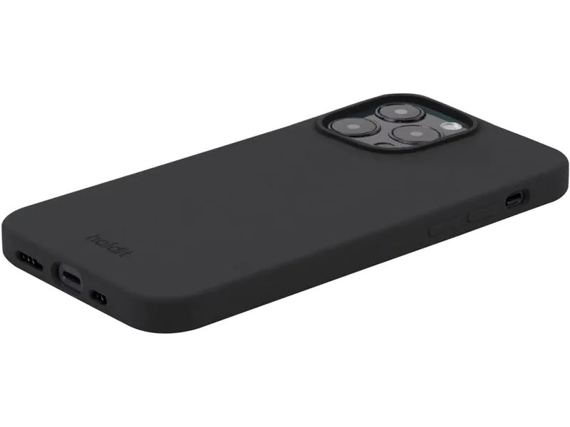 Holdit Back Cover Silicone iPhone 14 Pro Max Schwarz