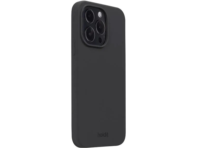 Holdit Back Cover Silicone iPhone 14 Pro Schwarz