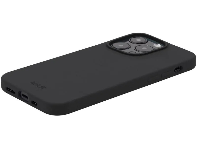 Holdit Back Cover Silicone iPhone 14 Pro Schwarz