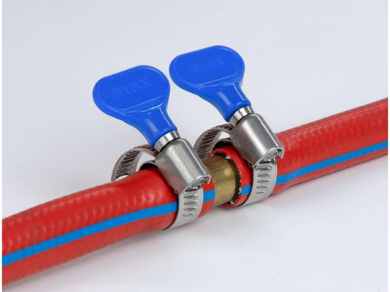 Delock Schlauchschellen-Set 10-16 mm, Blau 10 Stück