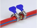 Delock Schlauchschellen-Set Edelstahl 400 SS 10-16 mm, Blau 5 Stück