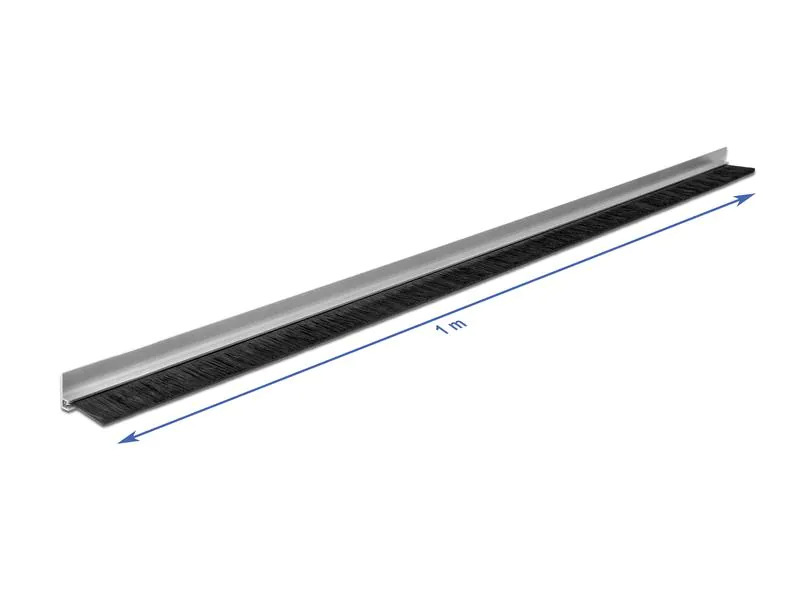 Delock Türdichtschiene Alu-Profil Gewinkelt, 1 m x 40 mm