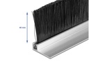 Delock Türdichtschiene Alu-Profil Gewinkelt, 1 m x 40 mm
