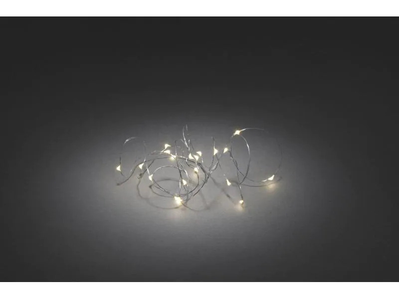 Konstsmide LED Lichterkette Angel Hair 3.9 m 40, LED Silber