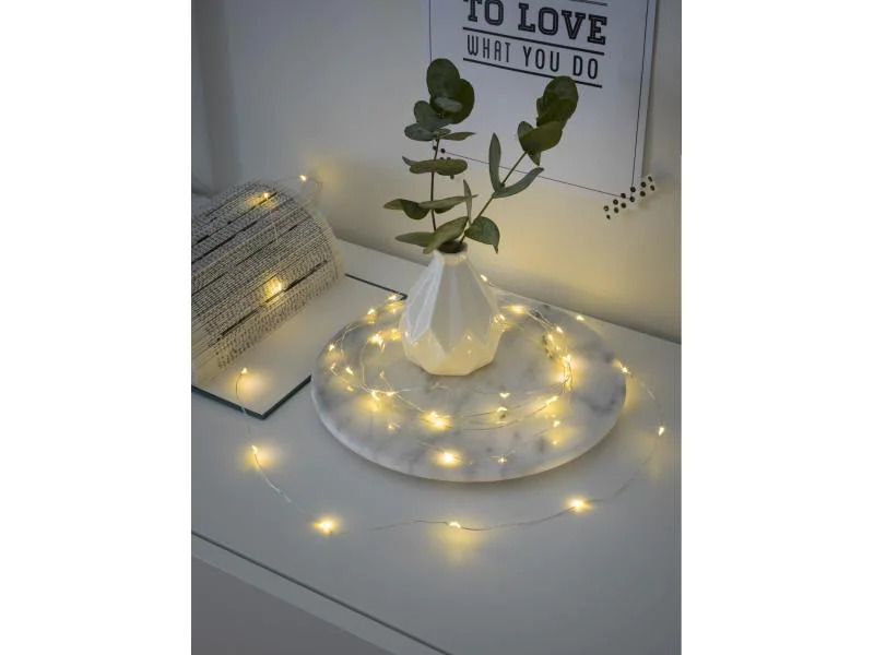 Konstsmide LED Lichterkette Angel Hair 3.9 m 40, LED Silber