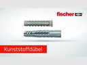 Fischer Universaldübel  UX 8 x 50 R S mit Rand, 5 Stück