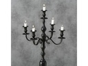 Boltze Kerzenständer Victoria Aluminium, Schwarz