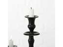 Boltze Kerzenständer Victoria Aluminium, Schwarz