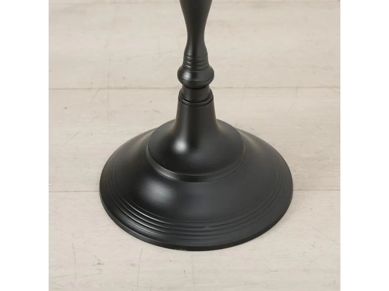 Boltze Kerzenständer Victoria Aluminium, Schwarz