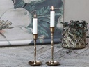 Chic Antique Kerzenständer Messing, 7 x 19.5 cm