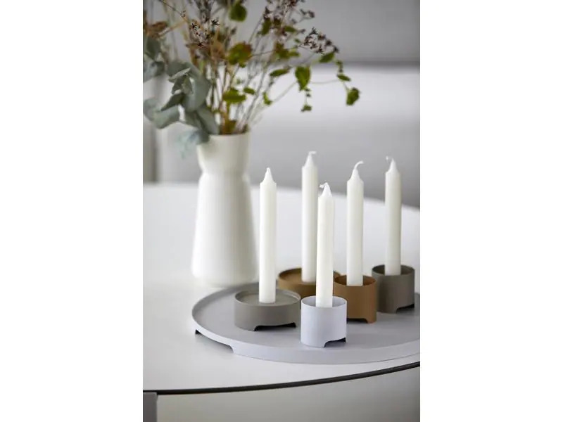 Zone Denmark Kerzenständer Singles 5.4 cm, Warm Grey