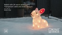 Konstsmide LED-Figur Kaninchen 22 cm, Klar