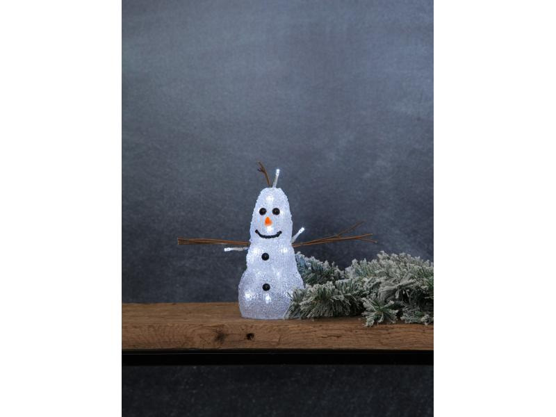 Star Trading LED-Figur Crystaline 26 cm Schneemann