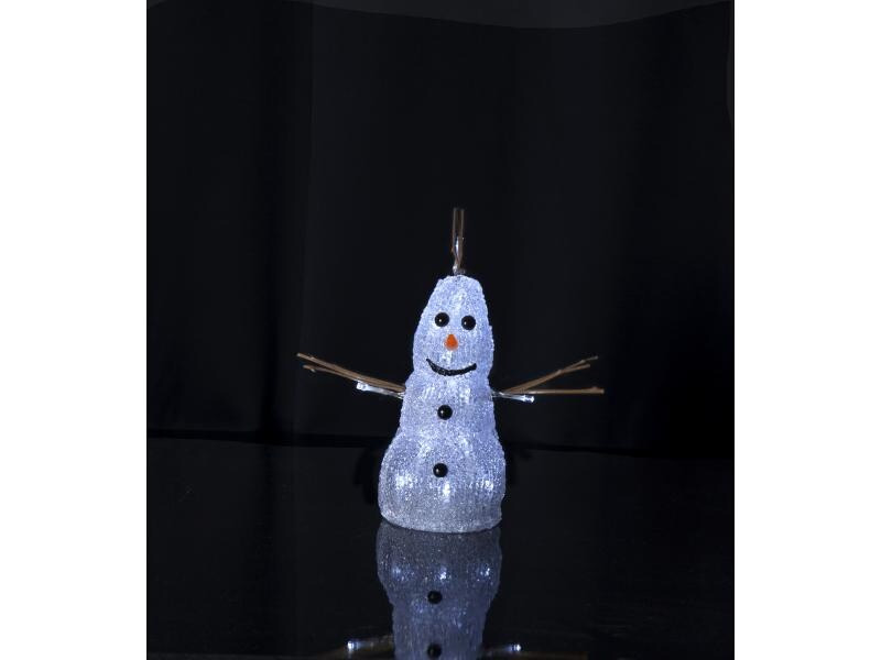 Star Trading LED-Figur Crystaline 26 cm Schneemann