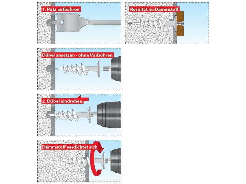 Tox-Dübel Dämmstoffdübel  Thermo Typ 85 4 Stück