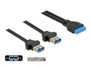 Delock USB 3.0-Einbaukabel Pinheader - USB A 0.8 m