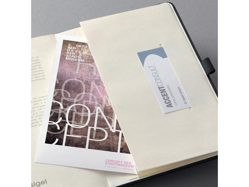 Sigel Notizbuch Conceptum A5, Blanko, Schwarz