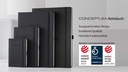 Sigel Notizbuch Conceptum A5, Blanko, Schwarz