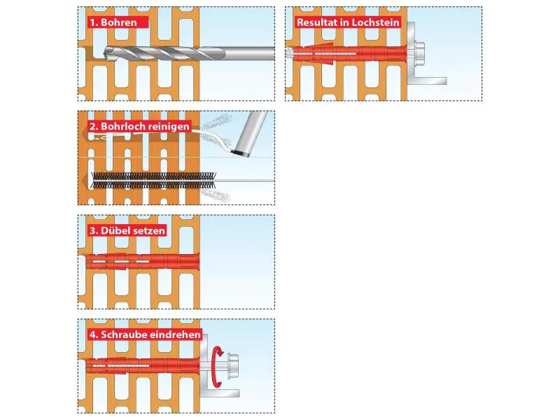 Tox-Dübel Spreizdübel Bizeps 12x90 mm 25 Stück