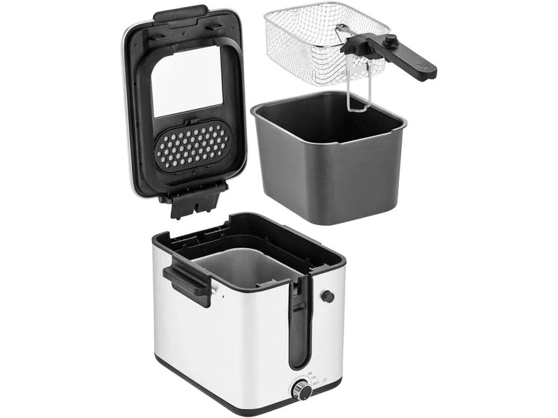 WMF Fritteuse Küchenminis Fryer &amp; Dicer, , Schwarz/Silber