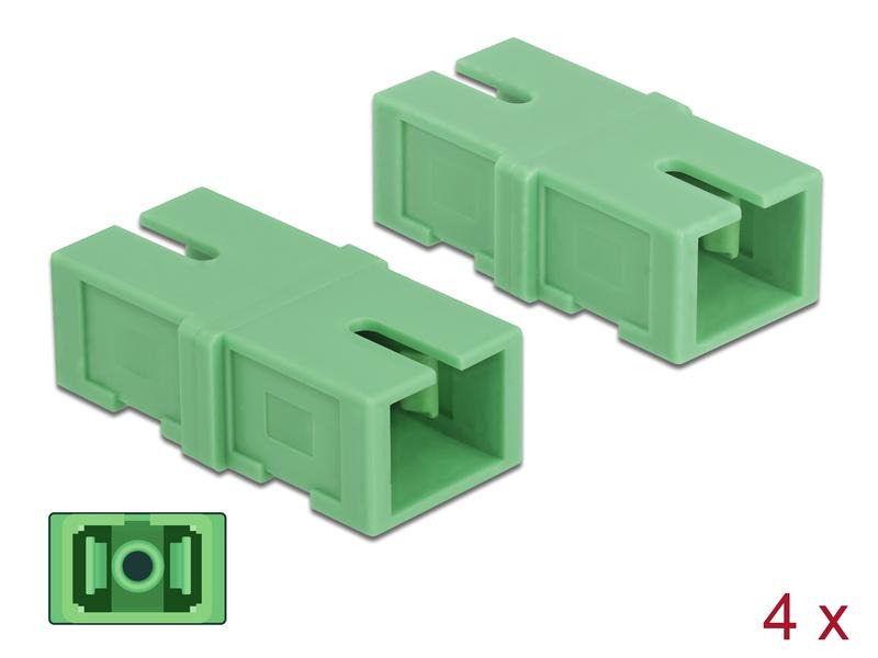 Delock LWL-Kupplung SC – SC Simplex Singlemode 4 Stück