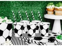 Partydeco Partyset Football 6-teilig, Schwarz-Weiss / Grün