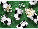 Partydeco Partyset Football 6-teilig, Schwarz-Weiss / Grün