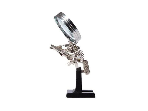 Velleman Platinenhalter mit Lupe, Vergrösserung x 2.5