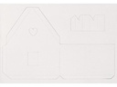Heyda Deko-Bastelset Knusperhaus weisser Karton, A4