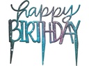 PME Kuchen-Topper Ausstecher Happy Birthday 1 Stück, Weiss