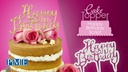 PME Kuchen-Topper Ausstecher Happy Birthday 1 Stück, Weiss