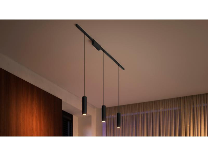 Philips Hue LED Pendelleuchte Perifo Basis-Set, 3 x 5.2 W, Schwarz