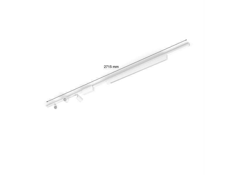 Philips Hue LED Schienenspot Perifo Basis-Set, Spots+Lichtleiste,Weiss