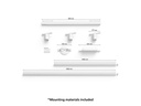 Philips Hue LED Schienenspot Perifo Basis-Set, Spots+Lichtleiste,Weiss