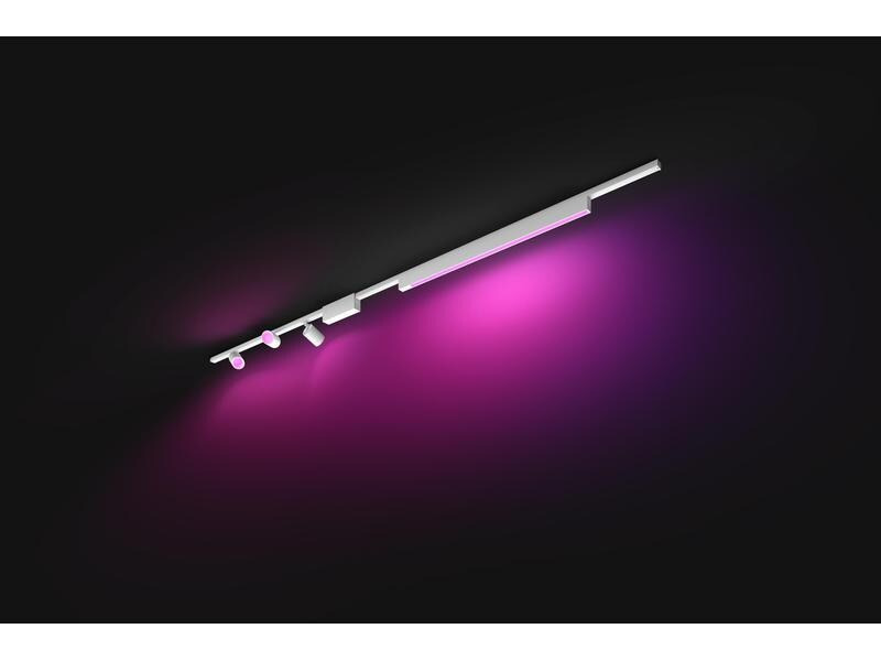 Philips Hue LED Schienenspot Perifo Basis-Set, Spots+Lichtleiste,Weiss