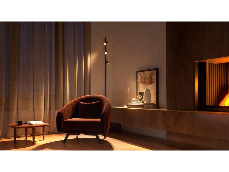 Philips Hue LED Schienenspot Perifo Erweiterung, 5.3 W, Schwarz