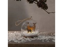 Star Trading LED-Dekolicht Kugel Fauna 9 cm, Braun