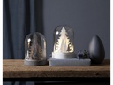 Star Trading LED-Tischdeko Kupol Winterwald 17.5 cm, Braun